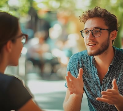 Converse com Alguém de Confiança: