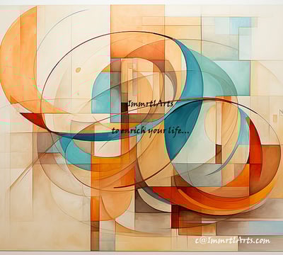 ImmrtlArts : curves#13 an abstract painting