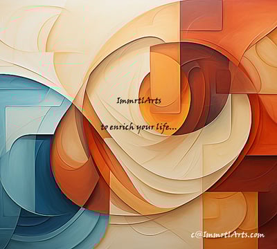 ImmrtlArts : curves#15 abstract painting