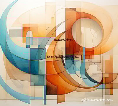 ImmrtlArts : curves#4 an abstract painting