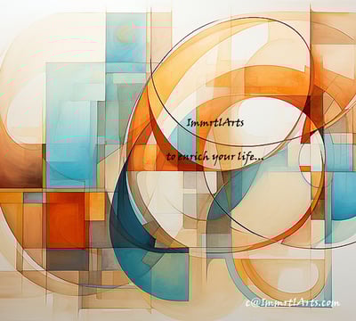 ImmrtlArts : curves#8 abstract painting