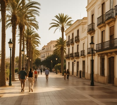 Vista exterior de Casa Vicki, alojamiento turístico en Almería