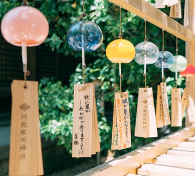 Rongzhiyue: Colorful wind chimes and tags