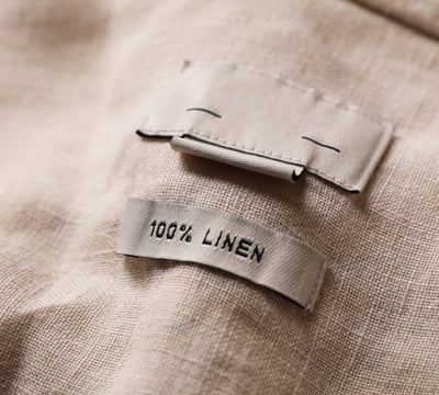 Rongzhiyue: 100% Linen label