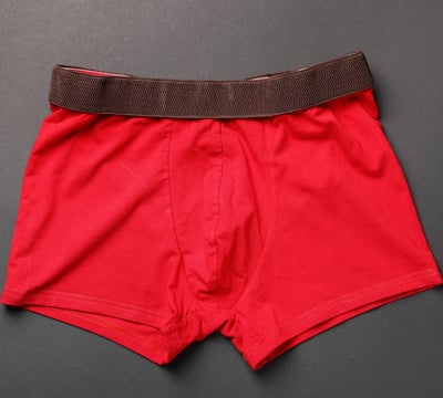Rongzhiyue: Red boxer shorts elastic waistband
