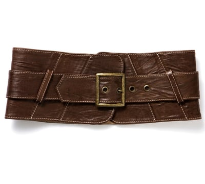 Rongzhiyue: Brown leather belt