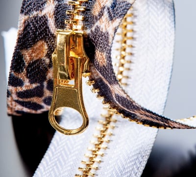 Rongzhiyue: Gold zipper leopard print and fancy