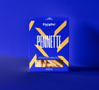 a box of pasta, a packaged food product