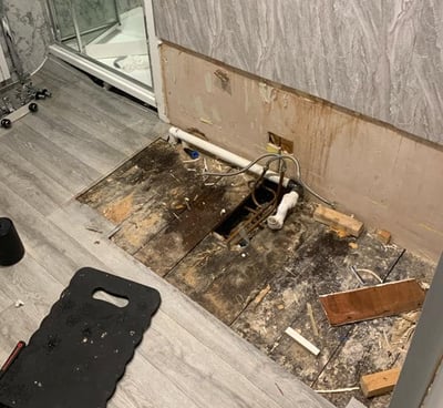 Emergency plumbing repair handled by AXM Plumbing in Worcester
