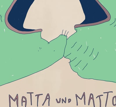 film poster for the animated short matta und matto with sound design by etienne kompis