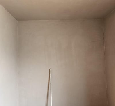 Skimming on newly built walls in Worcester by local plastering specialists, D and N.