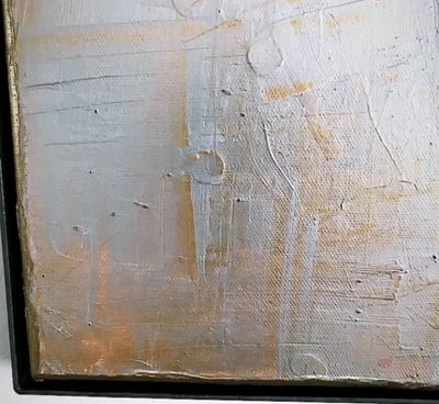 Flash for empathy - Acrylic on canvas framed in steel by Andrea M. Weiss