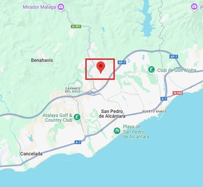 mapa Urbanización el Herrojo proyecto urbanitae