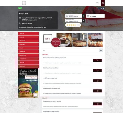 Cafe sipariş sistemi