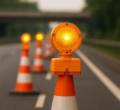 Balizas señalización vial