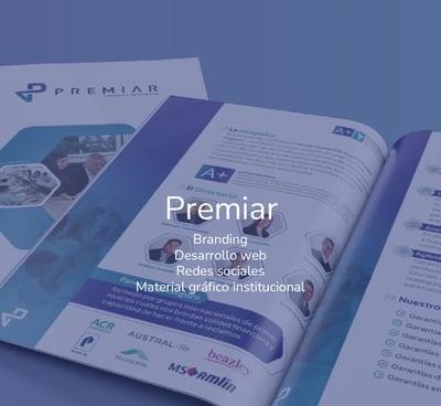 presentación de un mockup sobre un brouchure