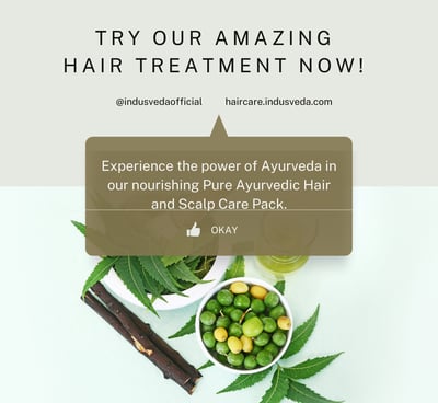 Try our amazing hair treatment now with IndusVeda