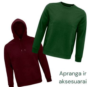Ekologiški džemperiai, marškinėliai, aksesuarai su įmonės atributika | ecogifts.lt