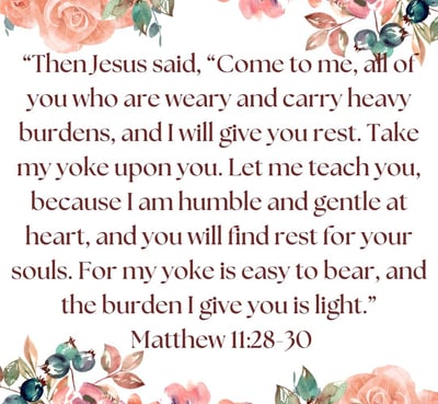 a Bible verse about rest