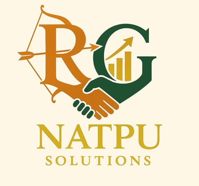 Teamwork and strategy illustration – Representing the core values and purpose of Natpu Solutions in 