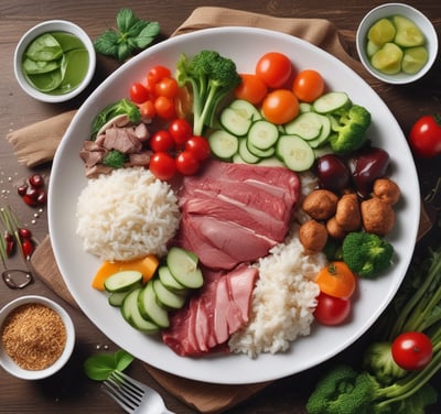 A muscular person stands shirtless in a dark environment, holding dumbbells with a focused posture. The individual wears a cap with a distinctive logo, shorts, and sneakers, suggesting a fitness or workout setting.