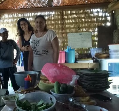 Cooking class in traditional style