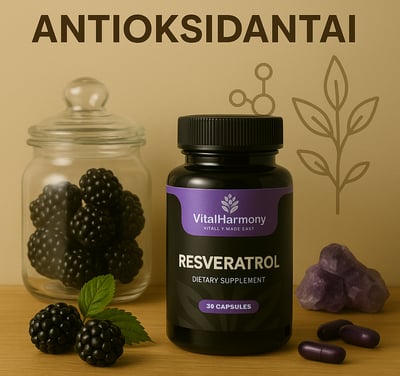 Papildai, turintys aukštos kokybės antioksidantus, kovoja su laisvųjų radikalų poveikiu