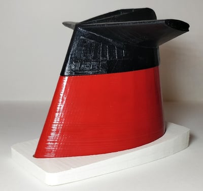 1/200th scale SS FRANCE liner funnel in 3D printing laser
