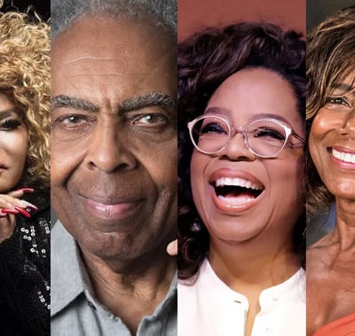 Personalidades Negras em destaque: Gilberto Gil, Oprah Winfrey e Gloria Maria