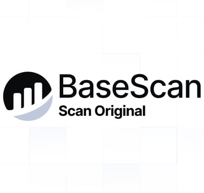 a logo for a company that sells a new logo BASE SCAN
