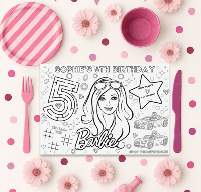 barbie activity sheet