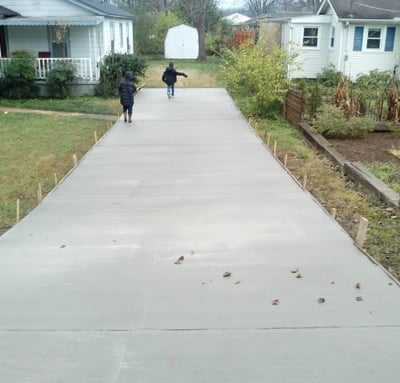 long concrete driveway concrete contractors huntsville al