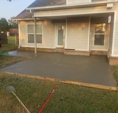 new poured patio concrete contractors huntsville al