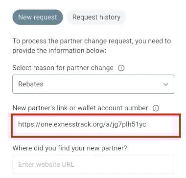 Partner Change Exness Balik Cuan Rebate 100%