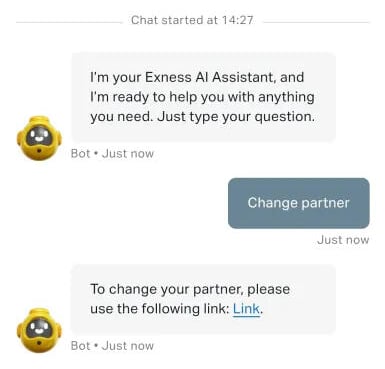 Live Chat Exness Change Partner Balik Cuan Rebates