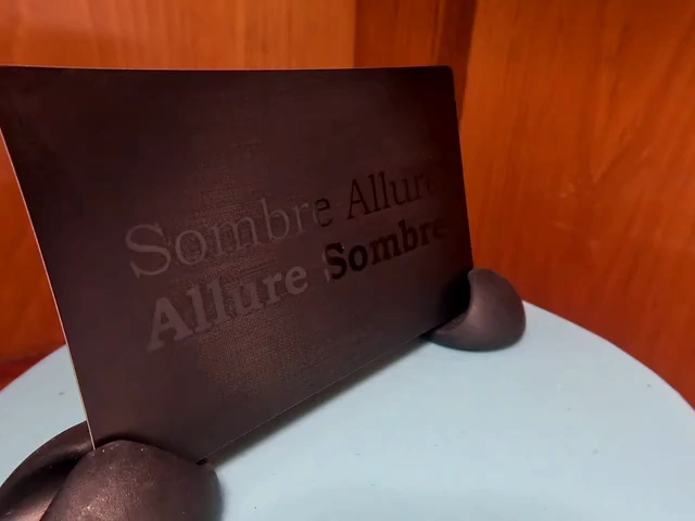Rotating image of a specialty card design utilizing light and angles for effect