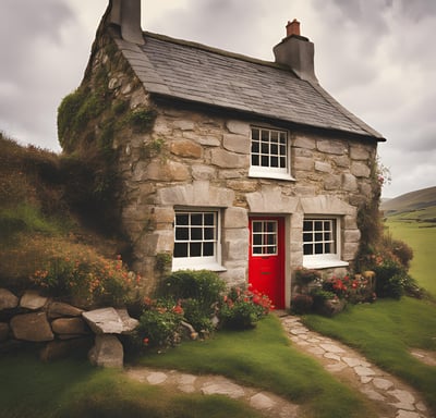AI generated Welsh cottage