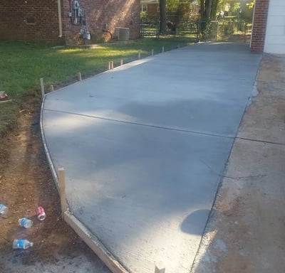 driveway extension concrete contractors huntsville al