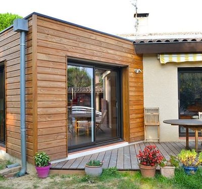 extension de maison en bois