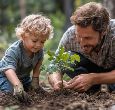 plantando árbol
