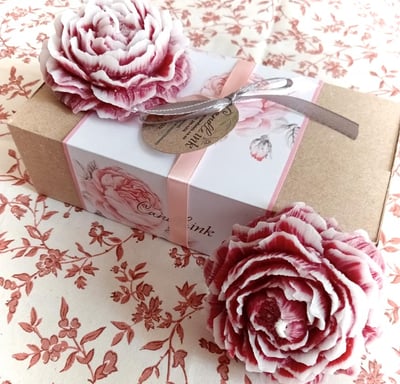 Red Peony Candle