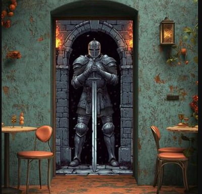 image d'un chevalier gardien de l'appartement