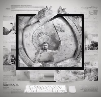 man wearing white top using MacBook