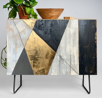 Geometric Contrast Credenza BY Fresh Wave Lab
