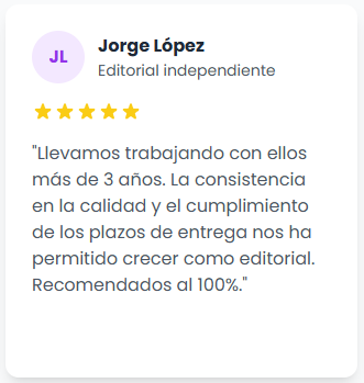 Clientes satisfechos con la impresión de sus libros