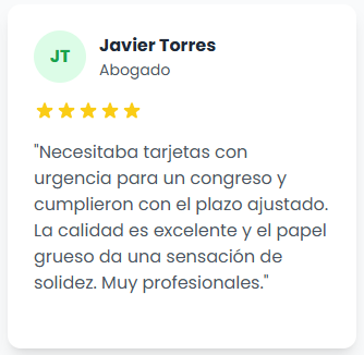 tarjetas recién impresas, entrega, impresión profesional