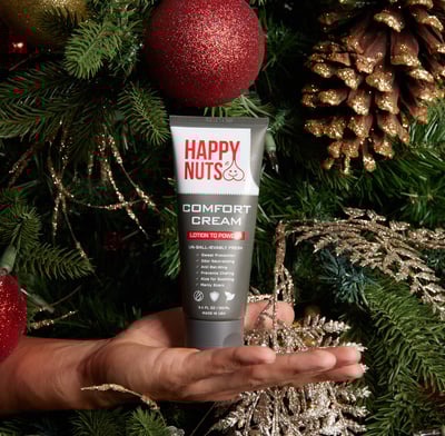 stocking stuffer gift for men comfort cream happy nuts
