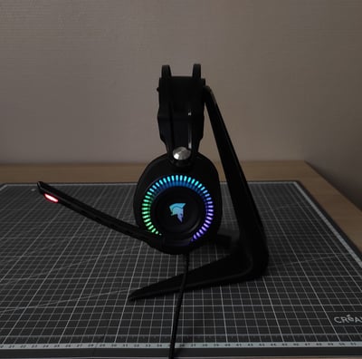 Support de casque réalisé en impression 3D