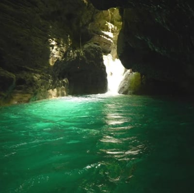 water in busan cave