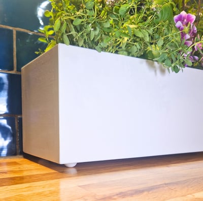 long plant pot tidy box for herb pots handmade to bespoke size